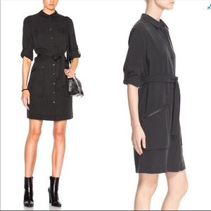 ATM Black Button Up Dress